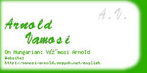 arnold vamosi business card